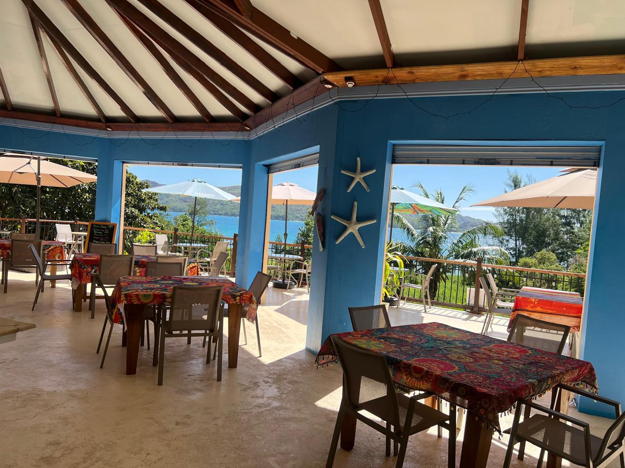 Dining room with sea views, Palmier Bistro